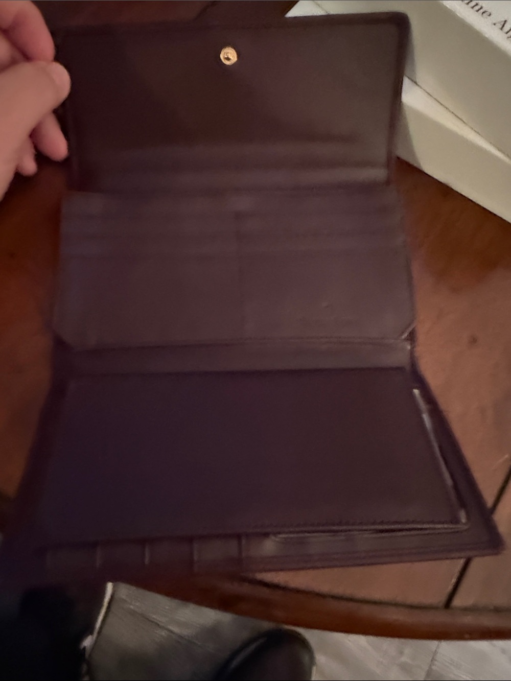 Etienne Aigner Leather Continental Wallet - Burgundy never been used still in bo - Picture 2 of 4